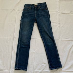Madewell Slim Straight Dark Wash Straight Leg Jeans Size 23